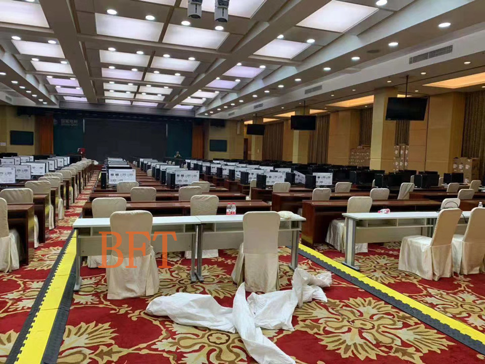 BFT线槽板北京国电系统电力培训中心。会议室线槽使用案例
